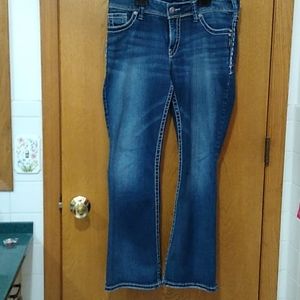 Silver women's jeans